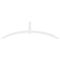 Ekena Millwork Archdale Architectural Grade PVC Gable Bracket, 96"W x 28"H x 2"D x 4"F, 7/12 Pitch GBP096X28X0204ARC00 - alternate 5